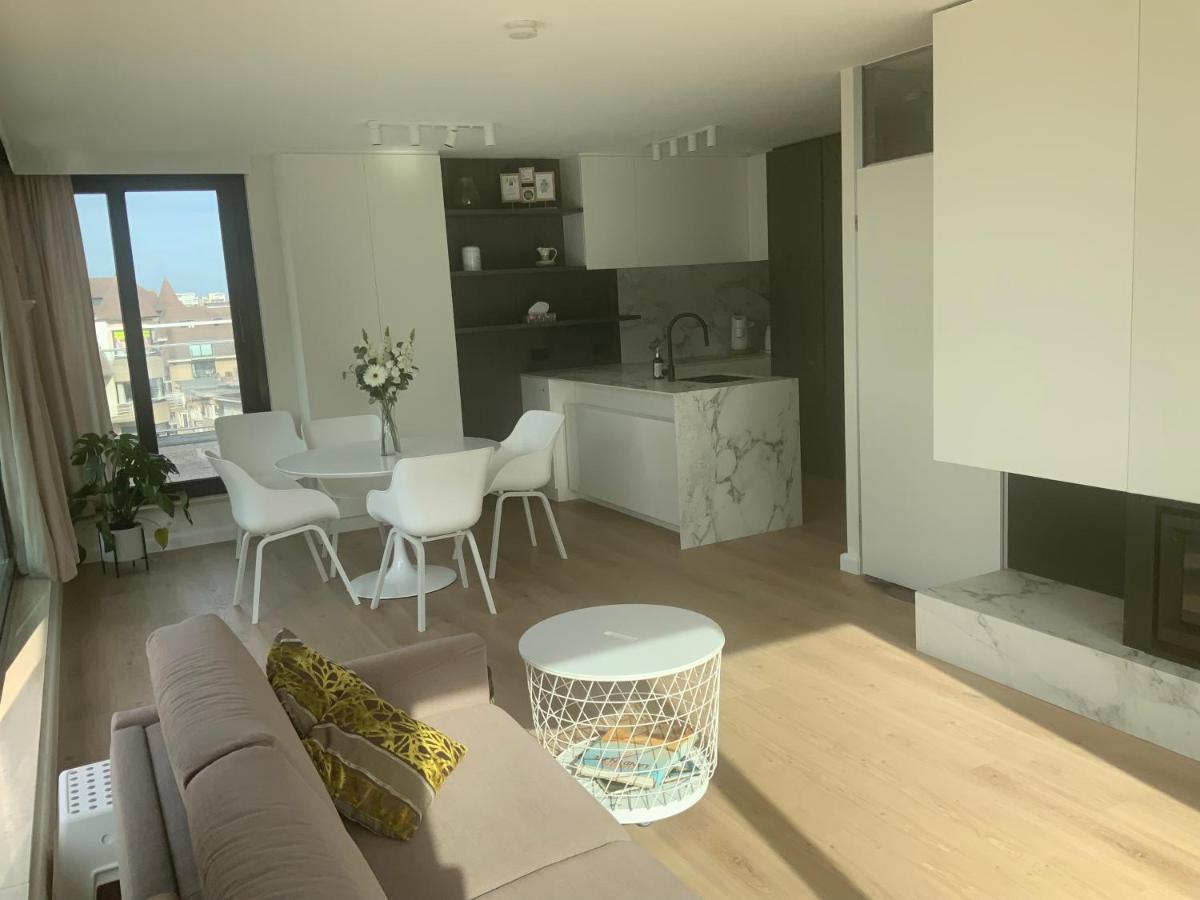 Sea View Penthouse Apartment De Panne Luaran gambar