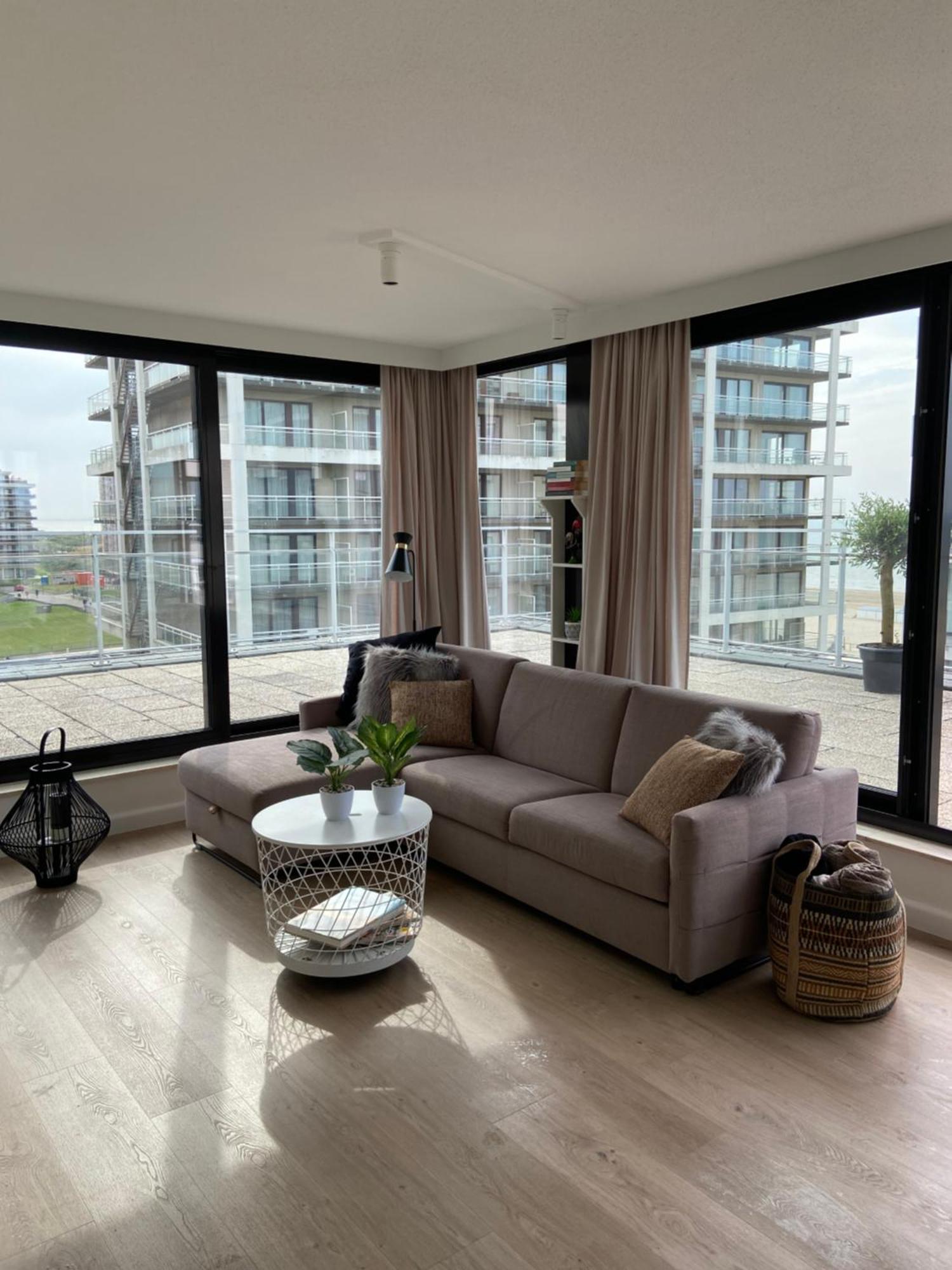 Sea View Penthouse Apartment De Panne Luaran gambar